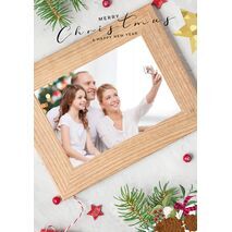 5x7 Flat Personalised Christmas Greeting Cards -006