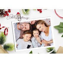 5x7 Flat Personalised Christmas Greeting Cards -009