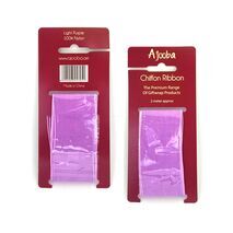 Ajooba Chiffon Ribbon for Gift Wrapping Light Purple 2 meter