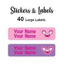 Large Labels 40pc Louis - perfect for books and bags