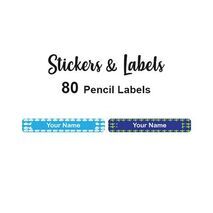 Pencil Labels 80 pc Transport