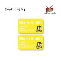 Happy Zebra-Pack of 40 Book Labels