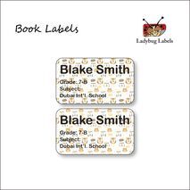 Stripe Tiger-Pack of 40 Book Labels