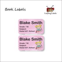 Shopping Girl-Pack of 40 Book Labels