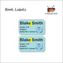 Busy Bee-Pack of 40 Book Labels