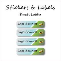 Racing Cars-Pack of 30 Small Waterproof Labels