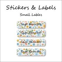 Flower Wallpaper-Pack of 30 Small Waterproof Labels