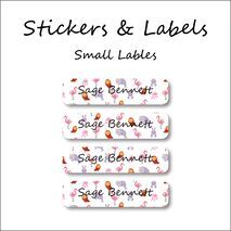 ​Water Animals-Duty Truck-Pack of 30 Small Waterproof Labels