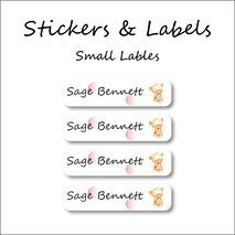 Teddy Bear-Pack of 30 Small Waterproof Labels