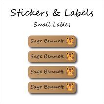 King Lion-Pack of 30 Small Waterproof Labels