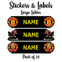 Ajooba -Football- Black -Personalized Labels -Value pack of 108 labels