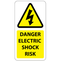 ​Danger Electric Shock Risk Labels