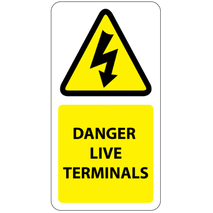 ​Danger Live Terminals Labels