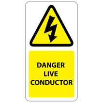 ​Danger Live Conductor Labels