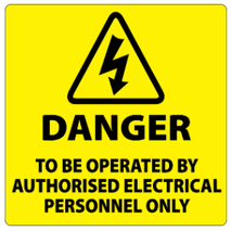 ​Danger Authorised Personnel Labels