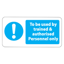 ​Authorised Personnel Only Labels 50x25mm