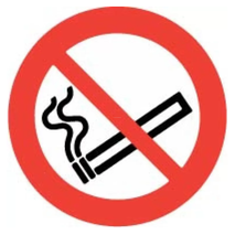 ​No Smoking Labels 100mm