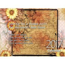 Sister - Personalised Sentimental Wall Calendar
