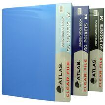 Atlas Clear File 60 Pockets A4