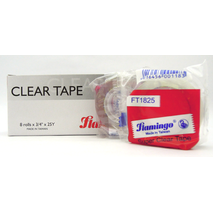 Flamingo Tape 3/4" x 25y Clear Tape