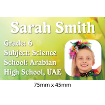 Personalised School Book Label PS BL 0216