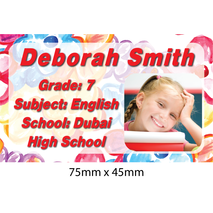 Personalised School Book Label PS BL 0228