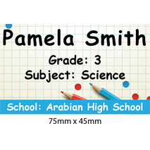 Personalised School Book Label PS BL 0257