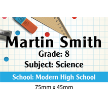Personalised School Book Label PS BL 0258