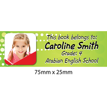 Personalised School Book Label Small PS BLS 0007