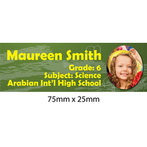 Personalised School Book Label Small PS BLS 0017