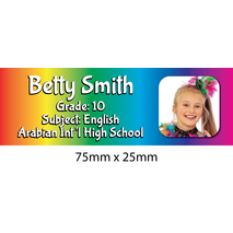 Personalised School Book Label Small PS BLS 0019