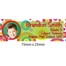 Personalised School Book Label Small PS BLS 0026