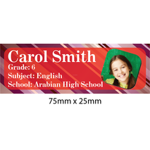 Personalised School Book Label Small PS BLS 0045
