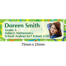 Personalised School Book Label Small PS BLS 0050