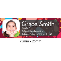 Personalised School Book Label Small PS BLS 0055