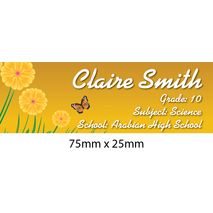 Personalised School Book Label Small PS BLS 0077