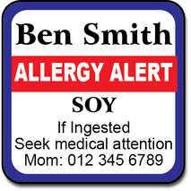 Allergy Label ST AL G 006