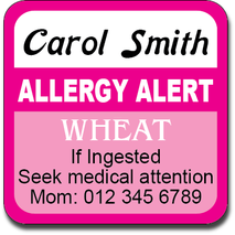Allergy Label ST AL G 008