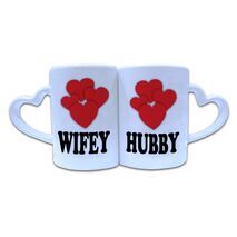 Valentine Couple Mug Heart Shape 019