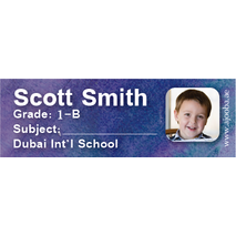 72 Personalised School Label 0002