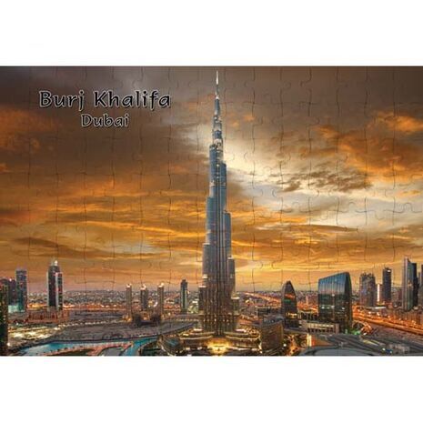 Ajooba Dubai Souvenir Puzzle Burj Khalifa 0044