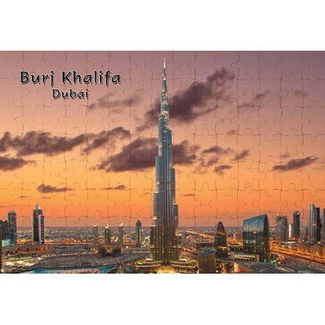 Ajooba Dubai Souvenir Puzzle Burj Khalifa 0048