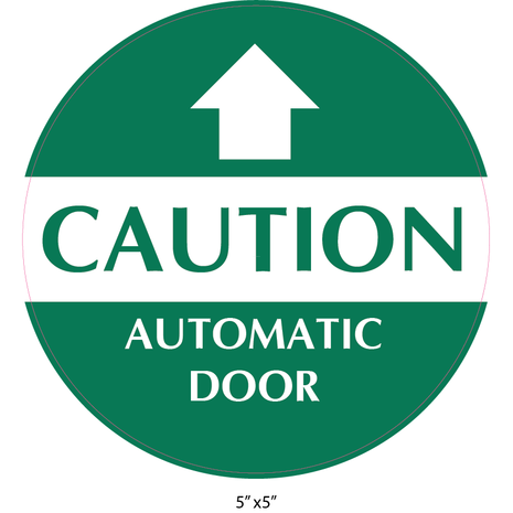 Waterproof Sticker Door Signs Labels- Automatic Door 005 A