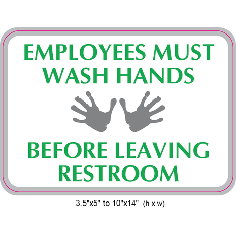 Waterproof Sticker Hand Washing Lables- HWS 006