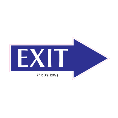 Waterproof Sticker Office Exit Signs Labels- OES 006