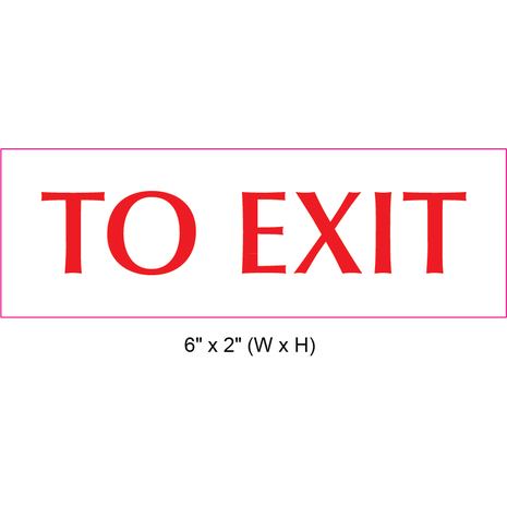 Waterproof Sticker Office Exit Signs Labels- OES 010