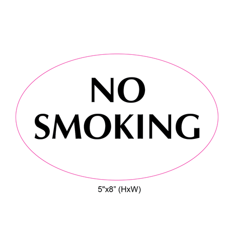 Waterproof Sticker No Smoking Signs Labels- NSS 011