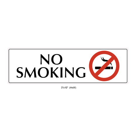 Waterproof Sticker No Smoking Signs Labels- NSS 034