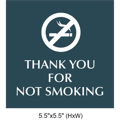 Waterproof Sticker No Smoking Signs Labels- NSS 039