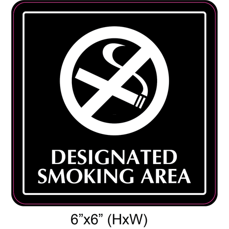 Waterproof Sticker No Smoking Signs Labels- NSS 051